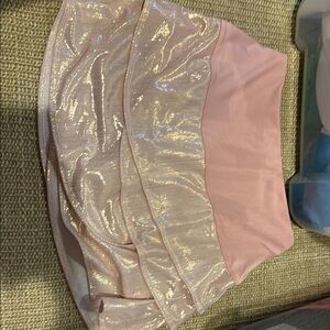 Lucky in Love Pink and Gold Sequin Bubble Mini Skirt